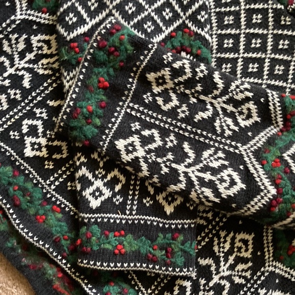 Talbots cotton fisherman Christmas sweater - Picture 3 of 7